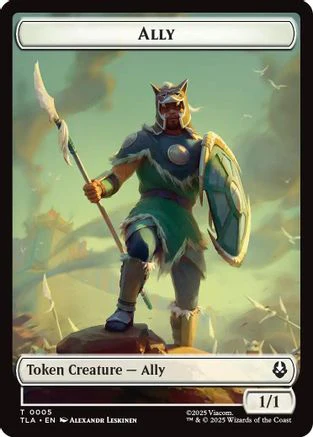 Ally (0005) // Clue (0014) Double-Sided Token (TLA-5 // 14) - Avatar: The Last Airbender