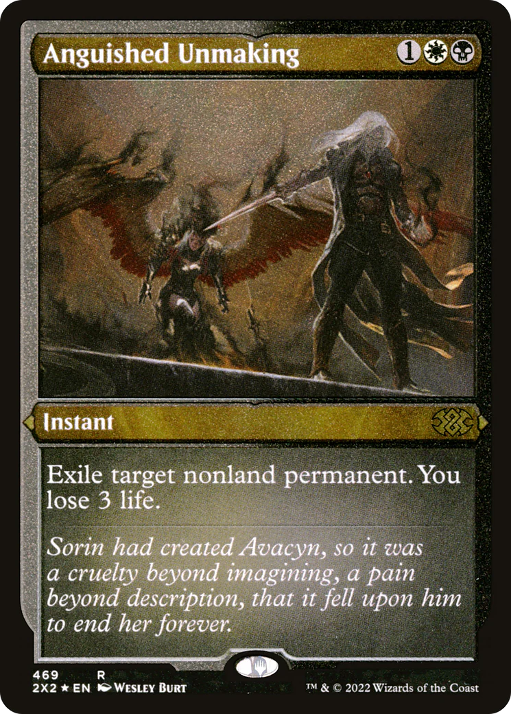 Anguished Unmaking (Foil Etched) (2X2-469) - Double Masters 2022 Foil