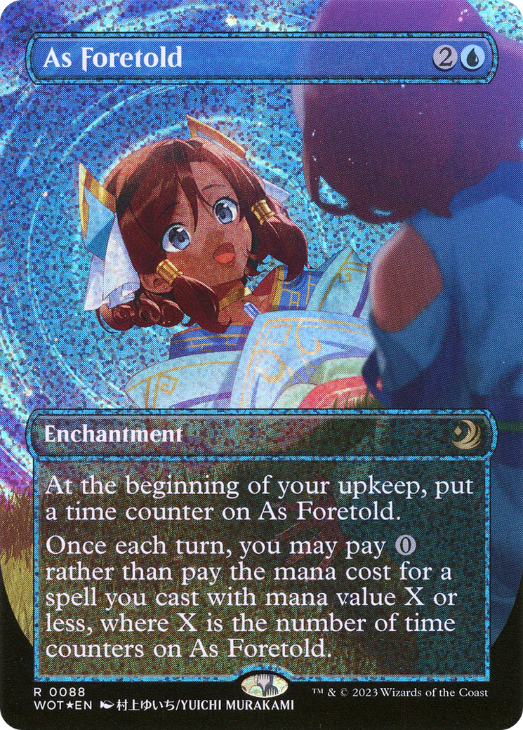 As Foretold (WOT-088) - Wilds of Eldraine: Enchanting Tales (Borderless) Foil