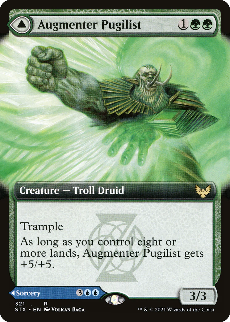 Augmenter Pugilist // Echoing Equation (STX-321) - Strixhaven: School of Mages: (Extended Art) Foil - Image 3