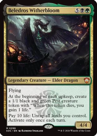 Beledros Witherbloom (SOC-296) - Commander: Secrets of Strixhaven