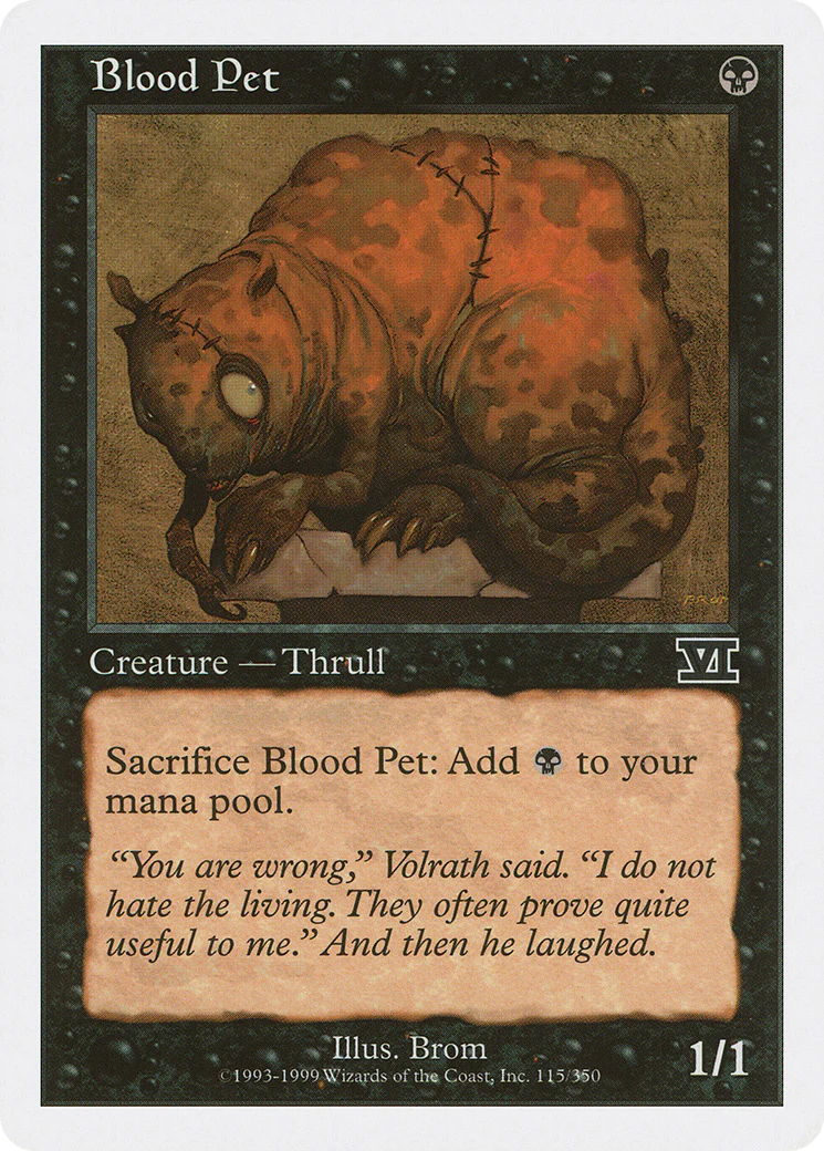 Blood Pet (6ED-115) - Classic Sixth Edition