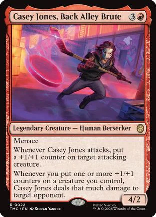 Casey Jones, Back Alley Brute (TMC-022) - Commander: Teenage Mutant Ninja Turtles Foil