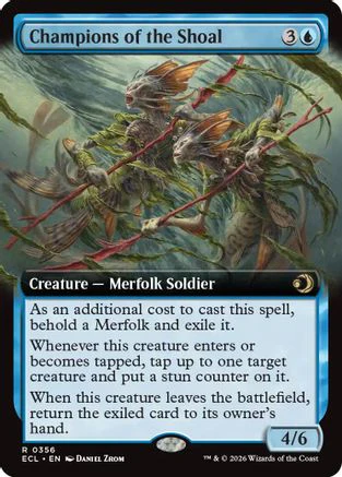 Champions of the Shoal (Extended Art) (ECL-356) - Lorwyn Eclipsed