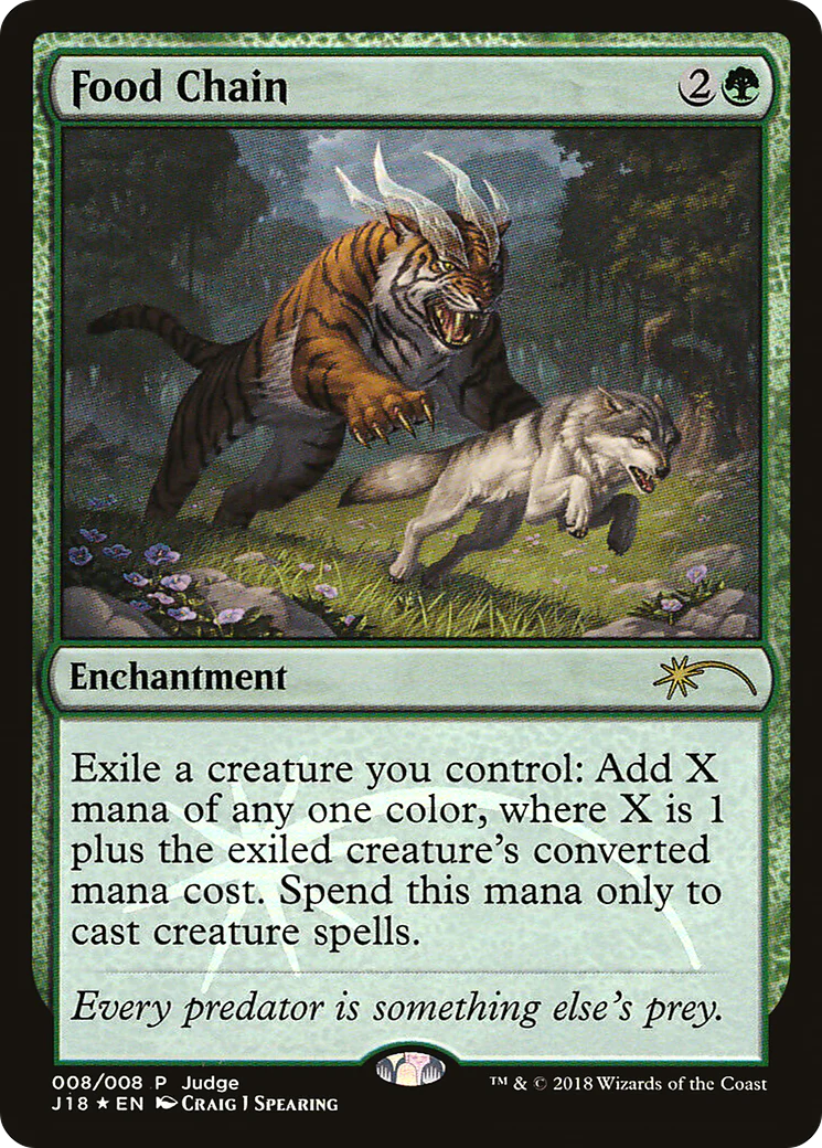 Food Chain (JDG-008) - Judge Gift Cards 2018 Foil
