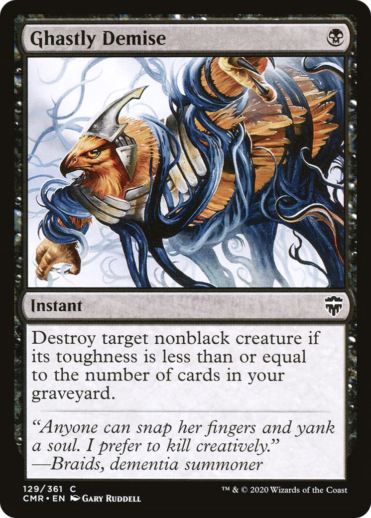 Ghastly Demise (CMR-129) - Commander Legends Foil