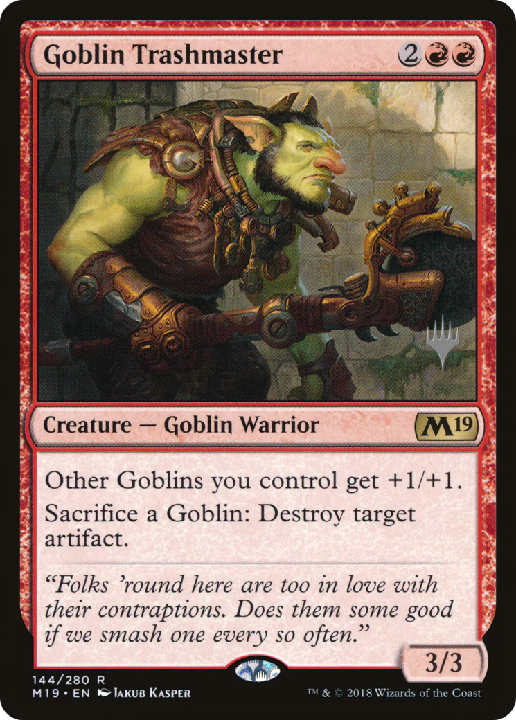 Goblin Trashmaster (PPM20-144) - Core Set 2019 Promos Foil
