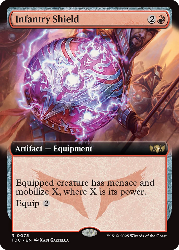 Infantry Shield (TDC-075) - Commander: Tarkir: Dragonstorm: (Extended Art)