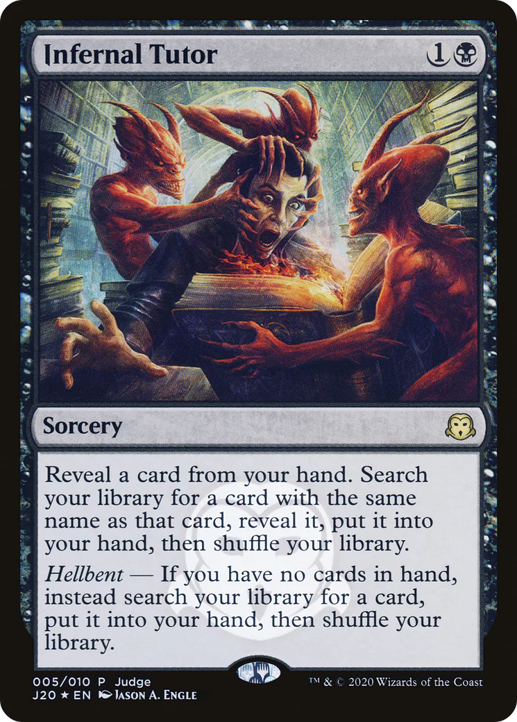 Infernal Tutor (JDG-005) - Judge Gift Cards 2020 Foil