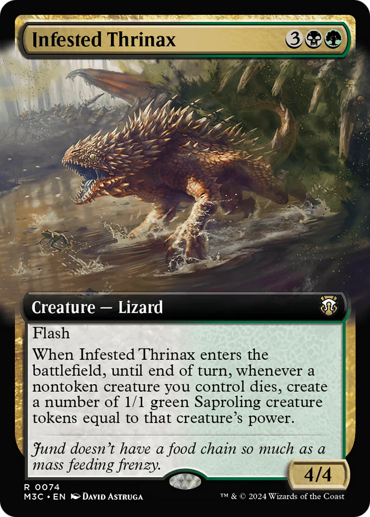 Infested Thrinax (M3C-074) - Modern Horizons 3 Commander: (Extended Art) Foil