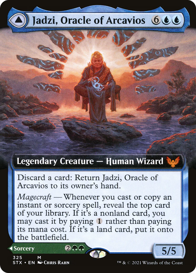 Jadzi, Oracle of Arcavios // Journey to the Oracle (STX-325) - Strixhaven: School of Mages: (Extended Art) - Image 3
