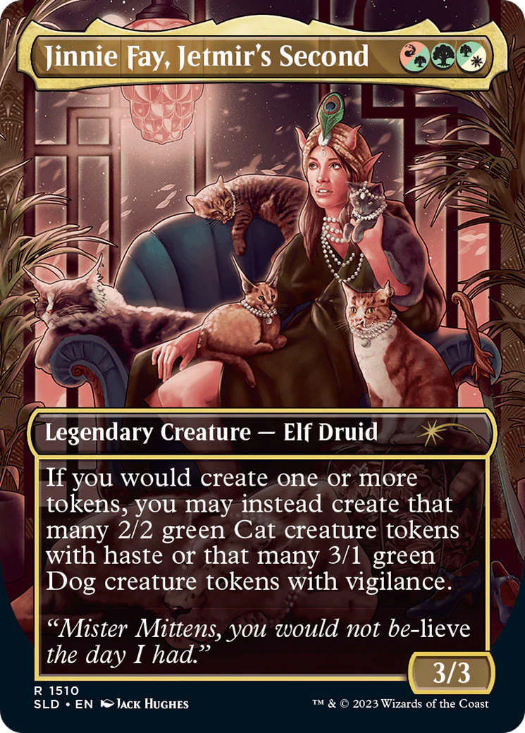 Jinnie Fay, Jetmir's Second // Jinnie Fay, Jetmir's Second (SLD-1556) - Secret Lair Drop (Borderless) - Image 2