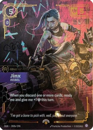 Jinx - Rebel (202b/298) - Riftbound Promotional Cards Foil