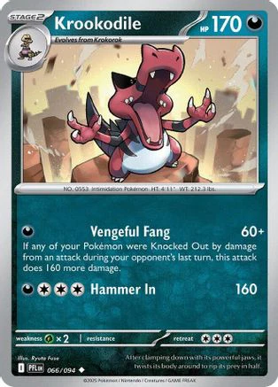 Krookodile 066  ME02 Phantasmal Flames - Uncommon