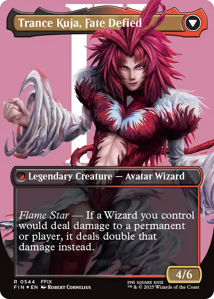 Kuja, Genome Sorcerer // Trance Kuja, Fate Defied (FIN-544) - FINAL FANTASY (Borderless) Foil - Image 2