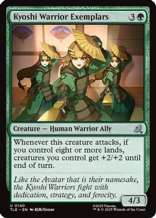 Kyoshi Warrior Exemplars (TLE-140) - Avatar: The Last Airbender: Eternal-Legal Foil