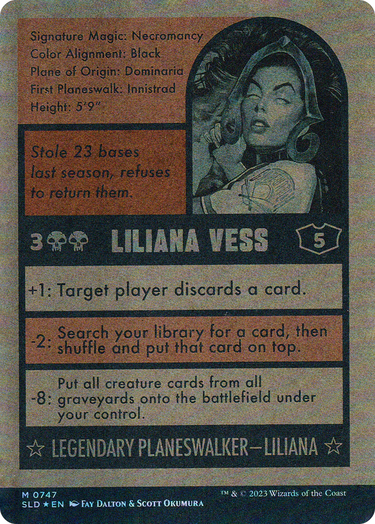 Liliana Vess // Liliana Vess (SLD-747) - Secret Lair Drop: (Full Art) (Borderless) Foil - Image 2