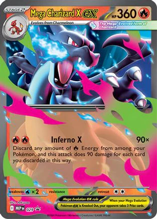 Mega Charizard X ex 029 - Holofoil ME Mega Evolution Promo - Promo