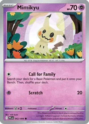 Mimikyu 042  ME02 Phantasmal Flames - Common