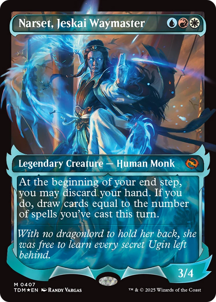 Narset, Jeskai Waymaster (TDM-407) - Tarkir: Dragonstorm: (Showcase) Foil