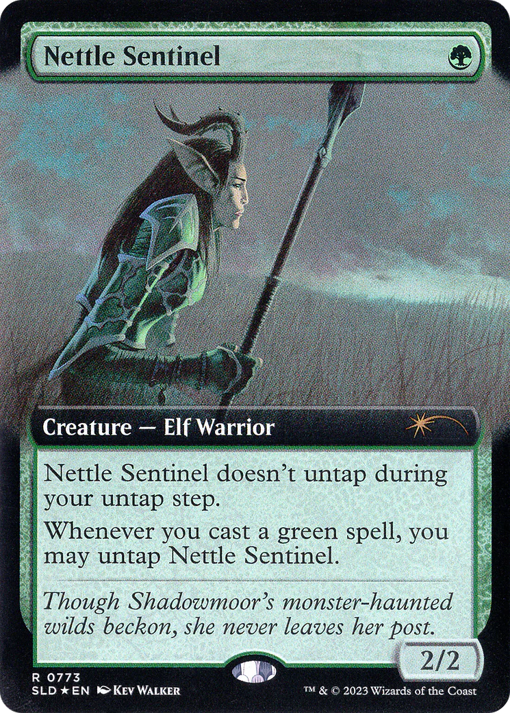 Nettle Sentinel (SLD-773) - Secret Lair Drop: (Extended Art) Foil