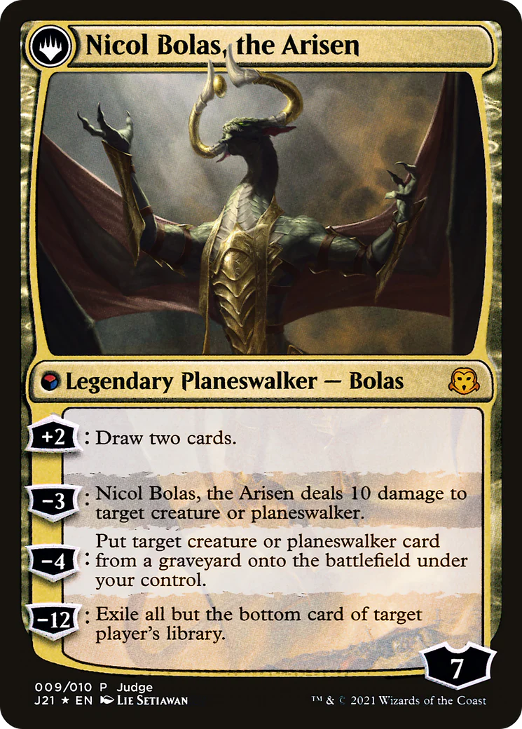 Nicol Bolas, the Ravager // Nicol Bolas, the Arisen (JDG-009) - Judge Gift Cards 2021: (originpwdfc) Foil - Image 2