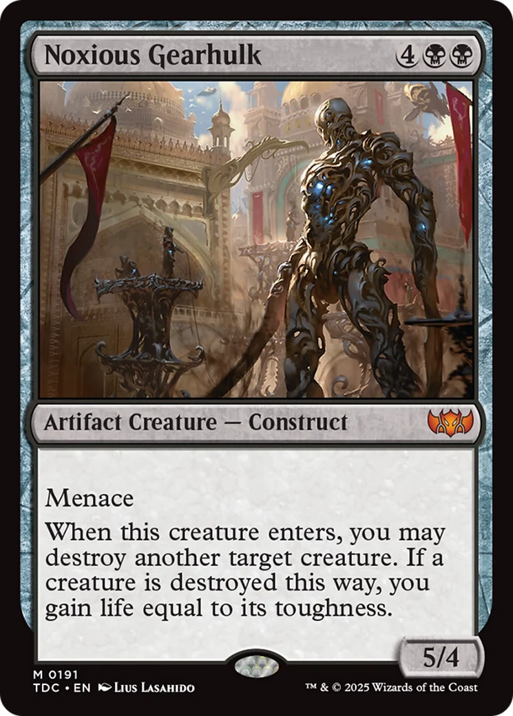 Noxious Gearhulk (TDC-191) - Commander: Tarkir: Dragonstorm