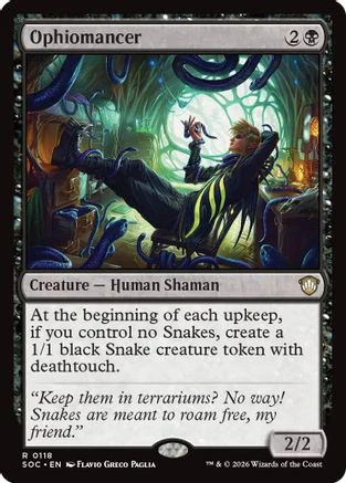 Ophiomancer (SOC-118) - Commander: Secrets of Strixhaven