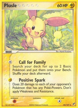 Plusle 044 - Reverse Holofoil Deoxys - Uncommon