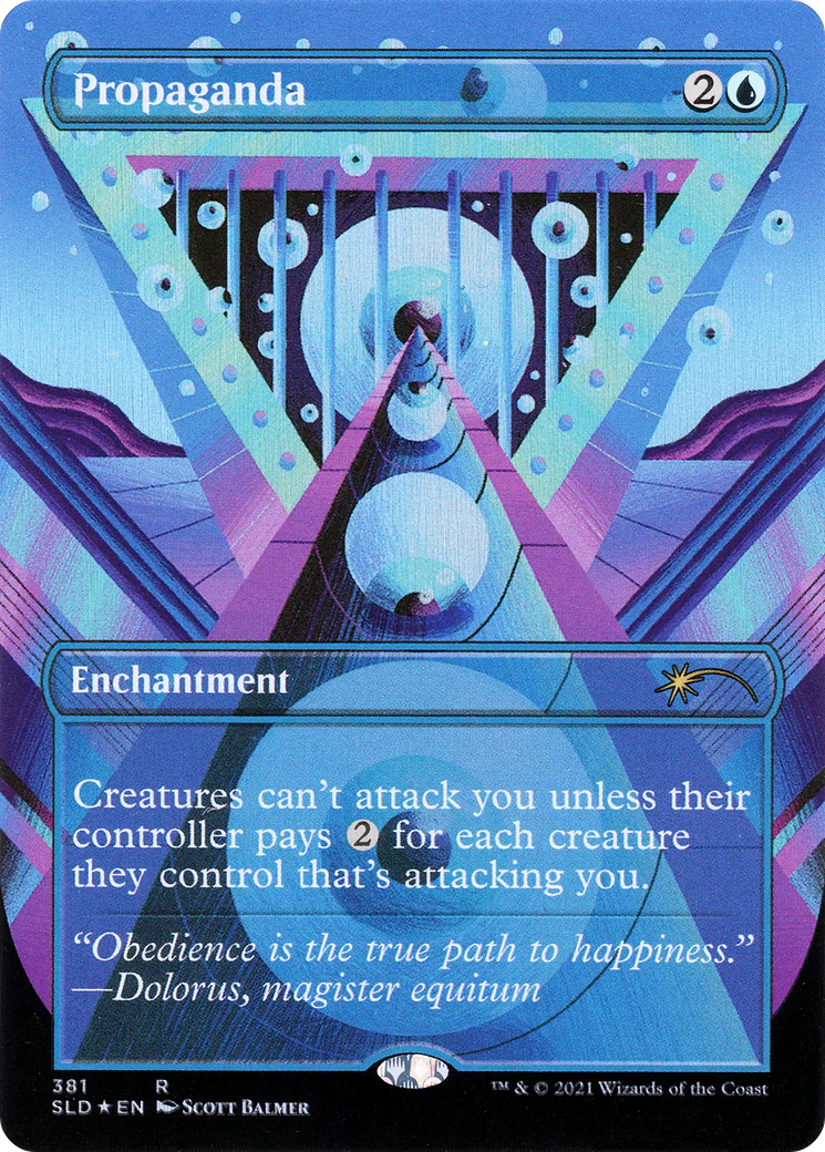 Propaganda // Propaganda (SLD-381) - Secret Lair Drop (Borderless) Foil - Image 3