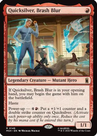 Quicksilver, Brash Blur (MSH-148) - Marvel Super Heroes