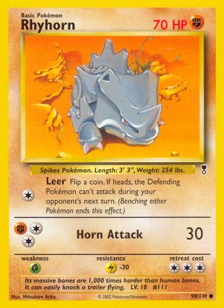 Rhyhorn 090/110  Legendary Collection - Common