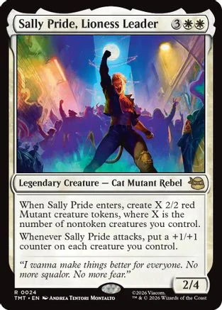 Sally Pride, Lioness Leader (TMT-024) - Teenage Mutant Ninja Turtles Foil