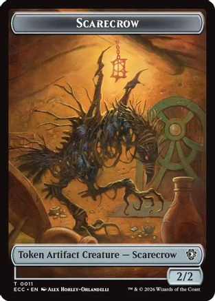Scarecrow // Treasure Double-Sided Token (ECC-11 // 10) - Commander: Lorwyn Eclipsed