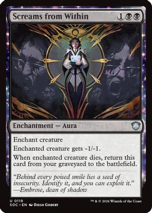 Screams from Within (SOC-119) - Commander: Secrets of Strixhaven