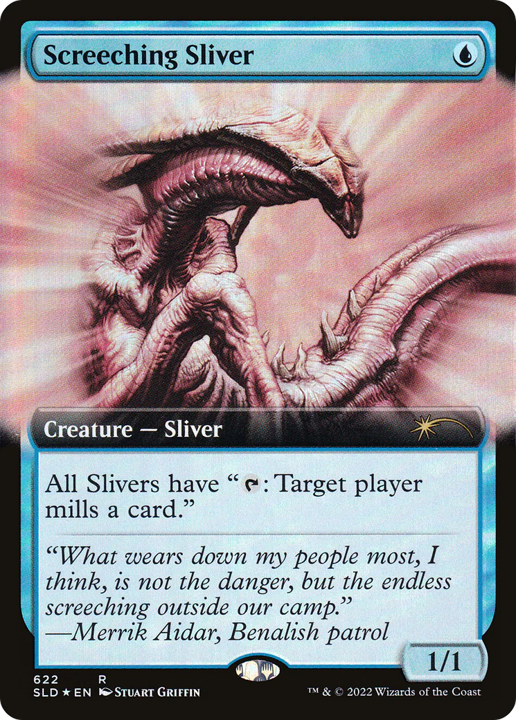 Screeching Sliver (SLD-622) - Secret Lair Drop: (Extended Art) Foil