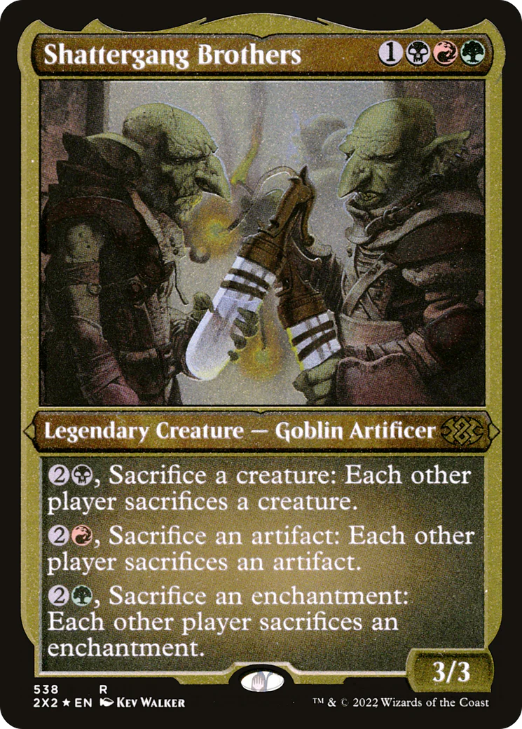Shattergang Brothers (Foil Etched) (2X2-538) - Double Masters 2022 Foil
