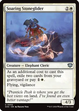 Soaring Stoneglider (SOS-032) - Secrets of Strixhaven Foil
