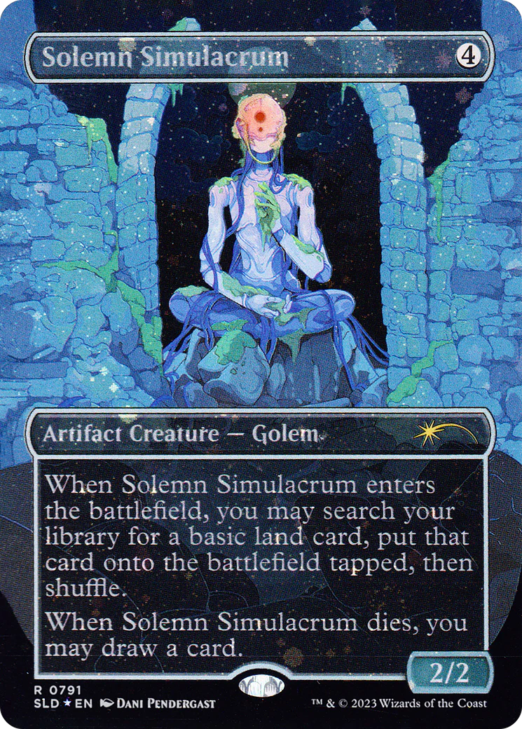 Solemn Simulacrum (SLD-791★) - Secret Lair Drop (Borderless) Foil