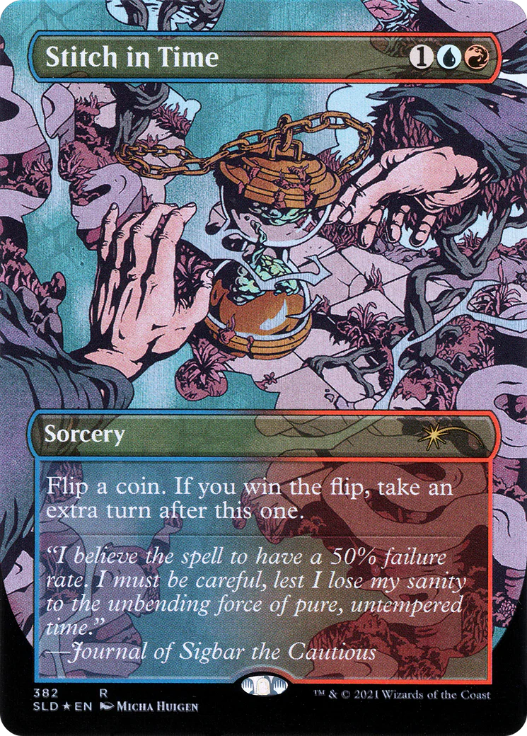 Stitch in Time // Stitch in Time (SLD-382) - Secret Lair Drop (Borderless) Foil - Image 3