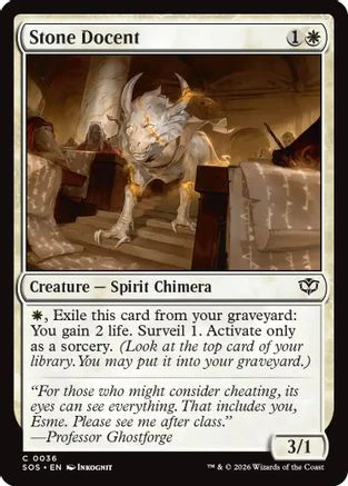 Stone Docent (SOS-036) - Secrets of Strixhaven Foil