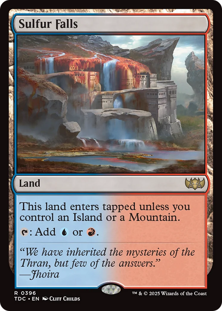 Sulfur Falls (TDC-396) - Commander: Tarkir: Dragonstorm