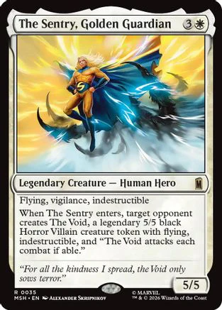 The Sentry, Golden Guardian (MSH-035) - Marvel Super Heroes Foil