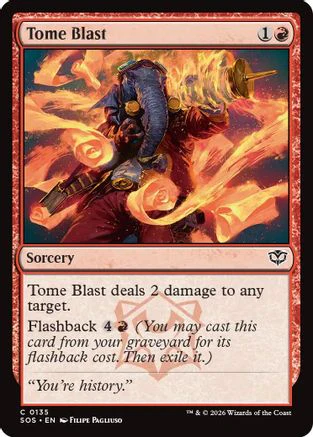 Tome Blast (SOS-135) - Secrets of Strixhaven Foil