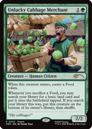 Unlucky Cabbage Merchant (UMP-003) - Unique and Miscellaneous Promos Foil