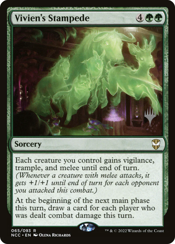 Vivien's Stampede (PPSNC-065) - New Capenna Commander Promos Foil