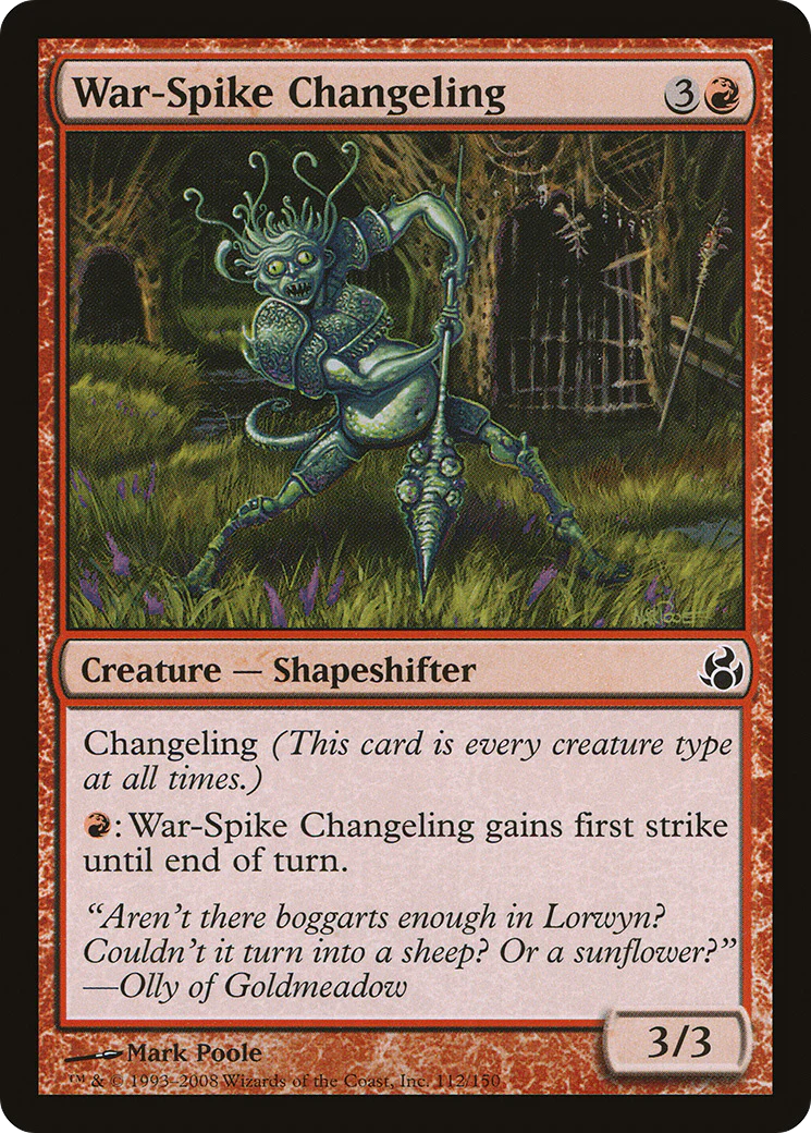 War-Spike Changeling (MOR-112) - Morningtide Foil
