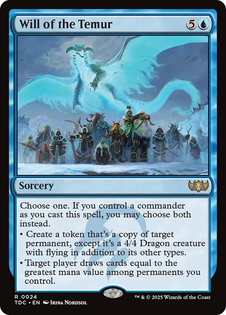 Will of the Temur (TDC-024) - Commander: Tarkir: Dragonstorm
