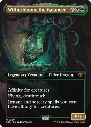 Witherbloom, the Balancer (Borderless) (SOS-288) - Secrets of Strixhaven Foil