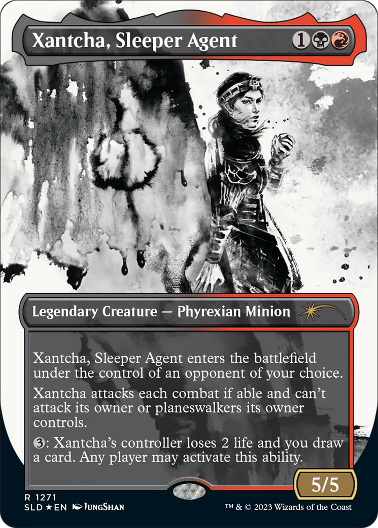 Xantcha, Sleeper Agent (SLD-1271) - Secret Lair Drop: (Showcase) (Borderless) Foil